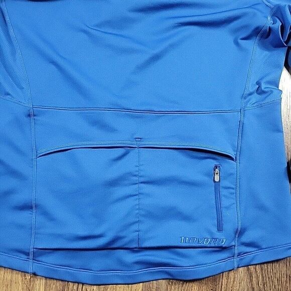 Novara Jacket Mens 2XL Blue Cycling Outdoor Full Zip Pocket - Picture 11 of 11